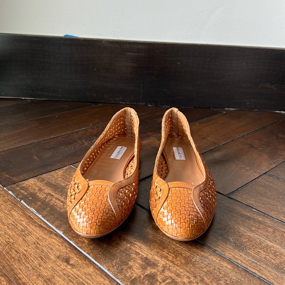 Fratelli Rossetti woven brown leather size 7.5M(37.5) made in Italy 🇮🇹 flats - Picture 4 of 12